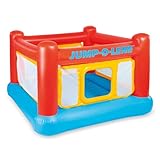 Intex Inflatable Jump-O-Lene Playhouse Trampoline Bounce House for Kids Ages 3-6 Pool Red/Yellow, 68-1/2" L x 68-1/2" W x 44" H